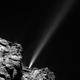 Illustration for article titled This Jet From Rosetta's Comet was so Strong it Disrupted the Solar Wind